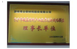 2020年长沙市碳基质料工业手艺立异战略同盟理事长单位
